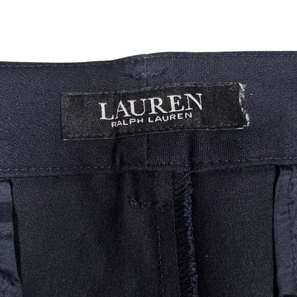 Lauren Ralph Lauren Chino Shorts Sz.L Navy Blue Classic Fit  Logo Golf Nautical - Picture 3 of 9
